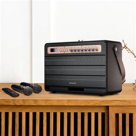 MI-X 450 Pro Enigma Rose Gold | Speaker with two wireless mic | Aiwa