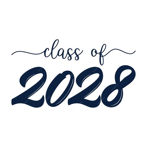 Premium Vector | Class of 2028 typography design vector Text for design ...