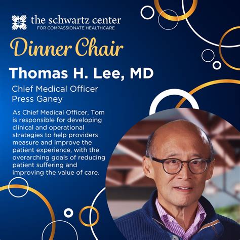 We're thrilled to have Thomas Lee, MD of Press Ganey as one of our ...