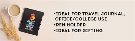 TheYaYaCafe Daddy And Daughter Printed Notebook A5 Size 300 Ruled Pages ...