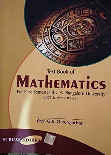 Text book of mathematics for first semester BCA : Amazon.in: Books