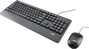 Acer Keyboard & Mouse Combo with Palm Rest Wired USB Standard Multi ...