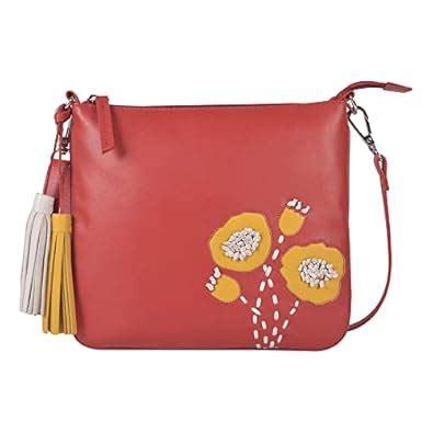 Klasse Red Full Grain Leather Crossbody Sling Bag For Women | Ladies ...