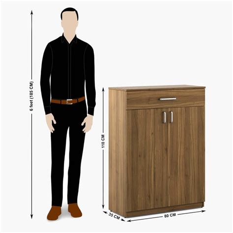 Buy Quadro 12 Pairs Shoe Cabinet with Drawer - Brown from Home Centre ...