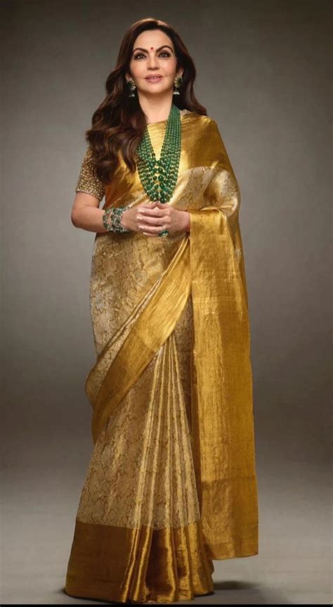 Nita Ambani Kanchipuram tissue silk saree – Manthree