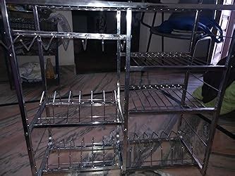 Buy Home Creations 24inch Wall Mount Kitchen Dish Rack Plate Stand ...