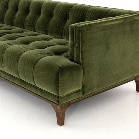 Four hands dylan sofa olive green – Artofit