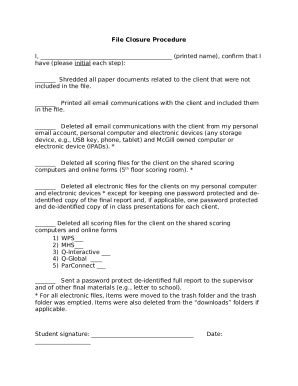 Image result for Closure Procedure