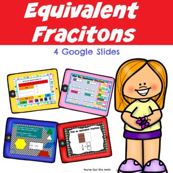 4 Equivalent Fractions Activities | Google Slides | Grades 3 - 4