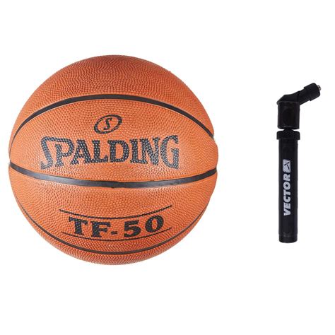 Spalding TF-50 Rubber Basketball with Air Pump : Amazon.in: Sports ...