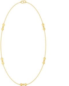 Melorra Leader Links Gold Chain Long and Short Chain Yellow Gold ...
