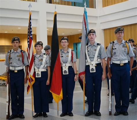 Wiesbaden High School JROTC battalion, community, conducts September ...