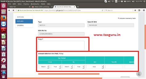 How to furnish reply in ASMT-11 against a Notice in ASMT-10