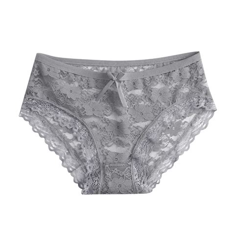 BAODANN Women Lace Sexy Panties Hollow Mesh Trousers Bow Low Waist ...