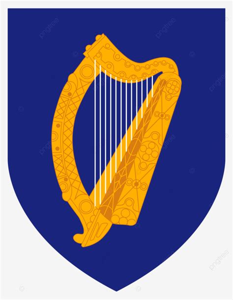 Ireland Coat Arms Emblem, Coat Of Arms, Illustrated, White Background ...