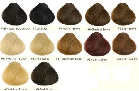 Image result for Wig Color Chart with Numbers