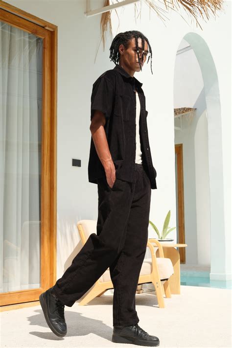 Buy Black Corduroy Pants | BonkersCorner