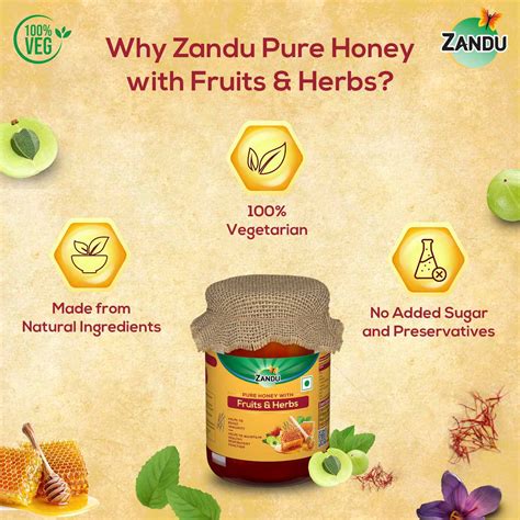 Pure Honey - Shop Zandu Pure Natural Honey Online in India - Zandu Care