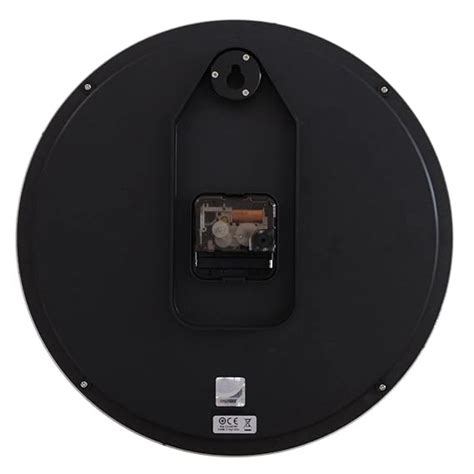 Seiko Wall Clock Elegant Black Gold Plastic Wall Clock With Sweep Move ...