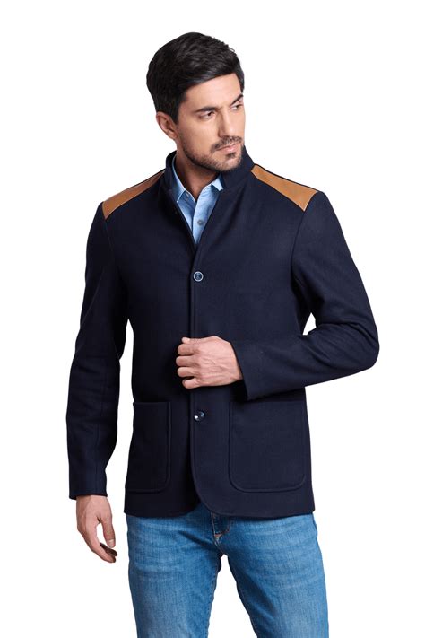 Stay Stylish and Warm with Our Blue Cashmere Spagna Jacket – Taroob.in