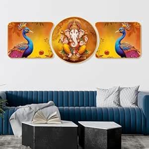 Livin'luxe paintings Ganesha religious modern art Premium Sparkle ...
