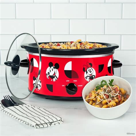 Uncanny Brands Mickey Mouse and Minnie Mouse 5-Quart Slow Cooker | Michaels