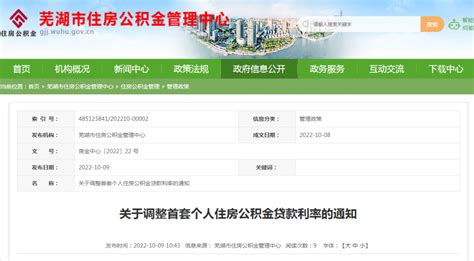 芜湖下调公积金贷款利率 首套房五年期以上3.10%_房产资讯_房天下