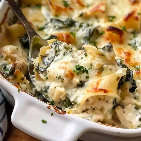 Creamy Spinach Artichoke Chicken Casserole in 40 Minutes