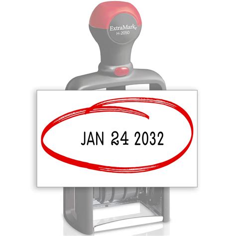 Buy Heavy Duty Office Date Stamp - Brush Stroke Design - Self Inking ...