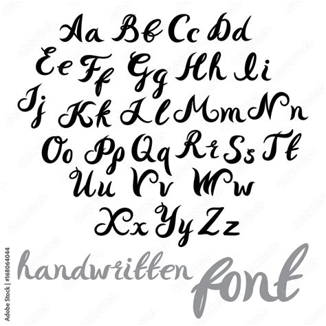 Modern Calligraphy Fonts Alphabet