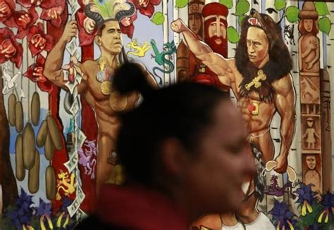 Vladimir Putin's Birthday: Russian President Portrayed as Hercules ...