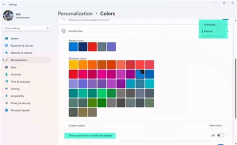 Taskbar Color Settings Windows 11 的图像结果