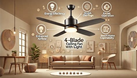 Best 5 Reasons to Select a 4-Blade Ceiling Fan with Light for Your Hom ...