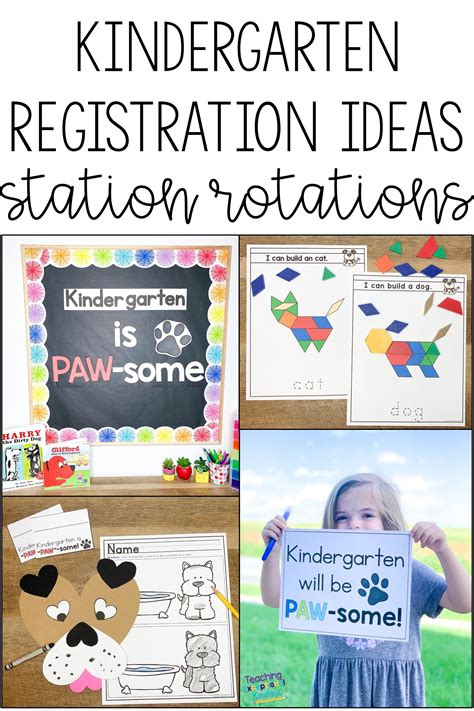 Kindergarten Roundup Station Rotations for Registration Dog Themed ...