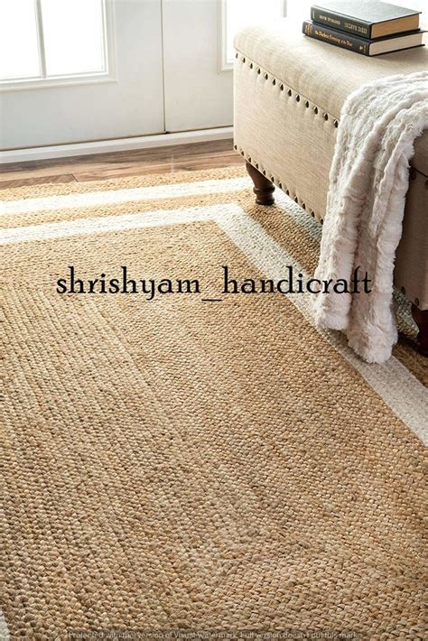 Jute Rug 6x9 Area Rug Modern Boho Rug Natural Fiber Rug - Etsy India
