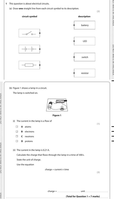 GCSE Physics Circuits Questions 的图像结果