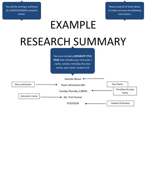 Image result for Example of Summary Paper
