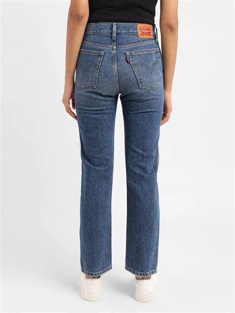Women's Blue Wedgie Straight Fit High Rise Jeans – Levis India Store