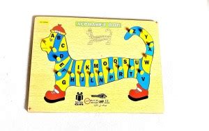 PETERS PENCE WOODEN DOG ALPHABET PUZZLE BOARD FOR KIDS PRE PRIMARY ...