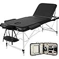 YAHEETECH Aci Massage Table 3 Folding Portable Spa Bed Adjustable ...