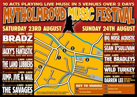 ? Mytholmroyd Music Festival 2025 (day 2) ? , Held at venues around ...