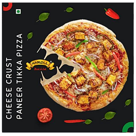 Buy UNROLL Cheese Crust Paneer Tikka Pizza - Ready To Eat Online at ...