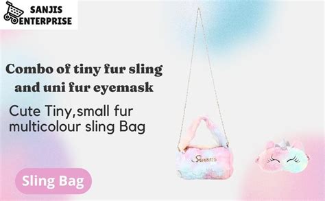 Sanjis Enterprise combo of tiny sling and eyemask small fur multicolour ...