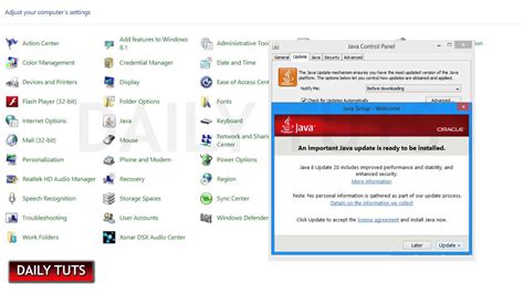 Update Java Windows 10 的图像结果