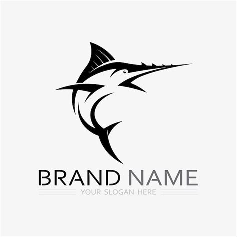 Fish abstract icon design logo templatecreative vector symbol of ...