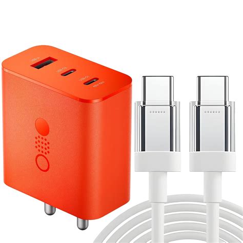 65W Rapid Charging Multiport Adapter with Nothing Fast USB-C to C Cable ...