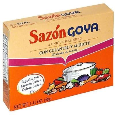Buy Goya Sazon With Coriander & Annatto, 1.41 oz Sazon con Culantro y ...