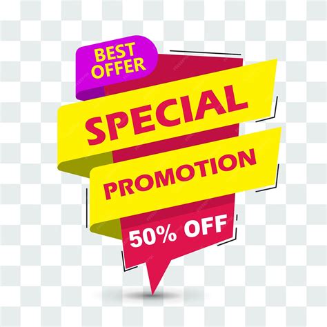 Special promotion sale discount banner template | Premium Vector