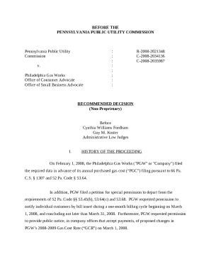 Office of Consumer Advocate: Doc Template | pdfFiller