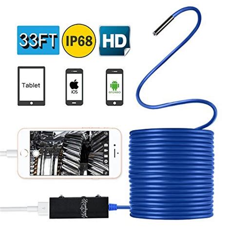 Deruicent Endoscope with Case, Borescope Inspection Camera Snake Camera ...